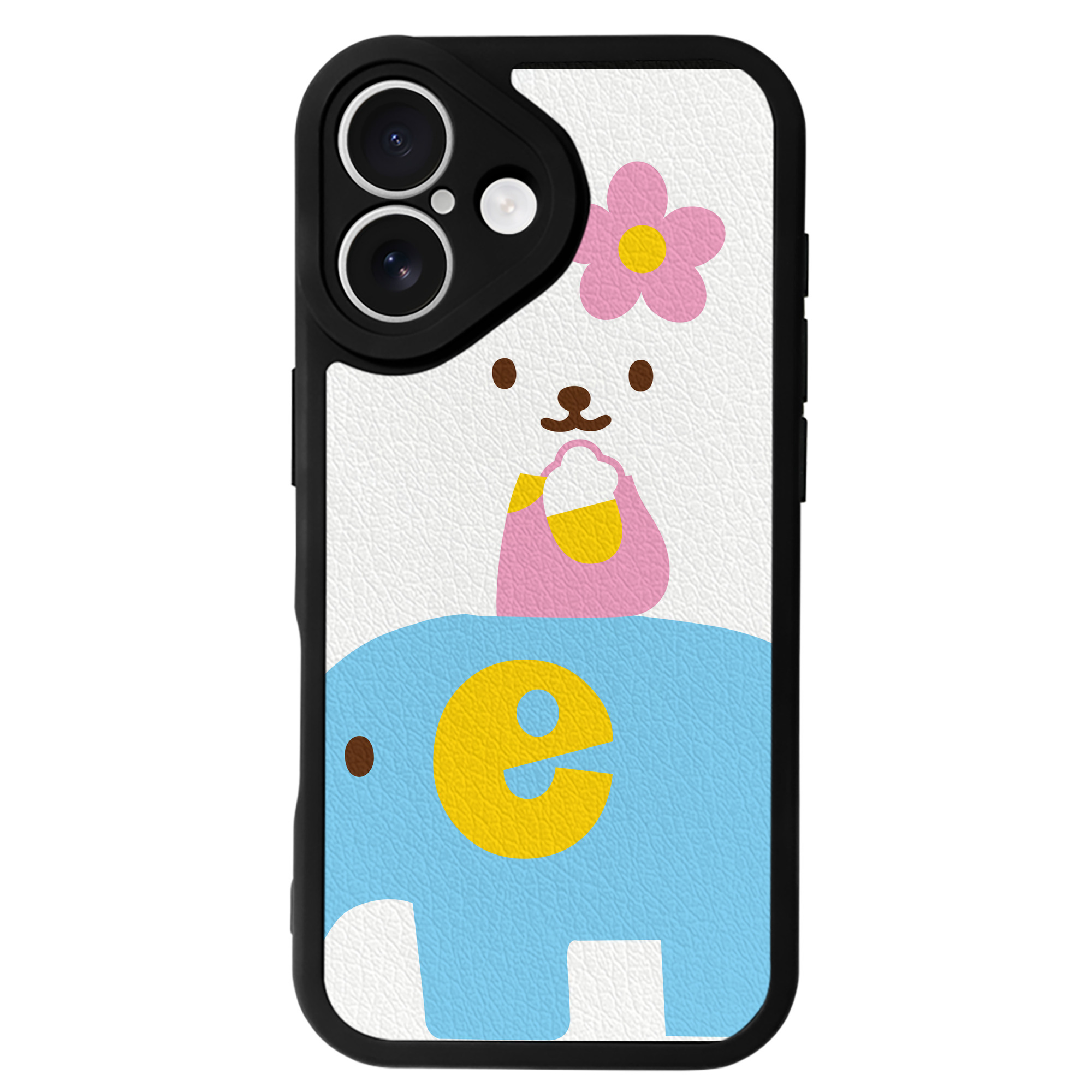 （画像用） Hello Kitty ハローキティ 【iPhone 16シリーズ対応】シリコンスマホケース（レザー調） 材質：シリコン